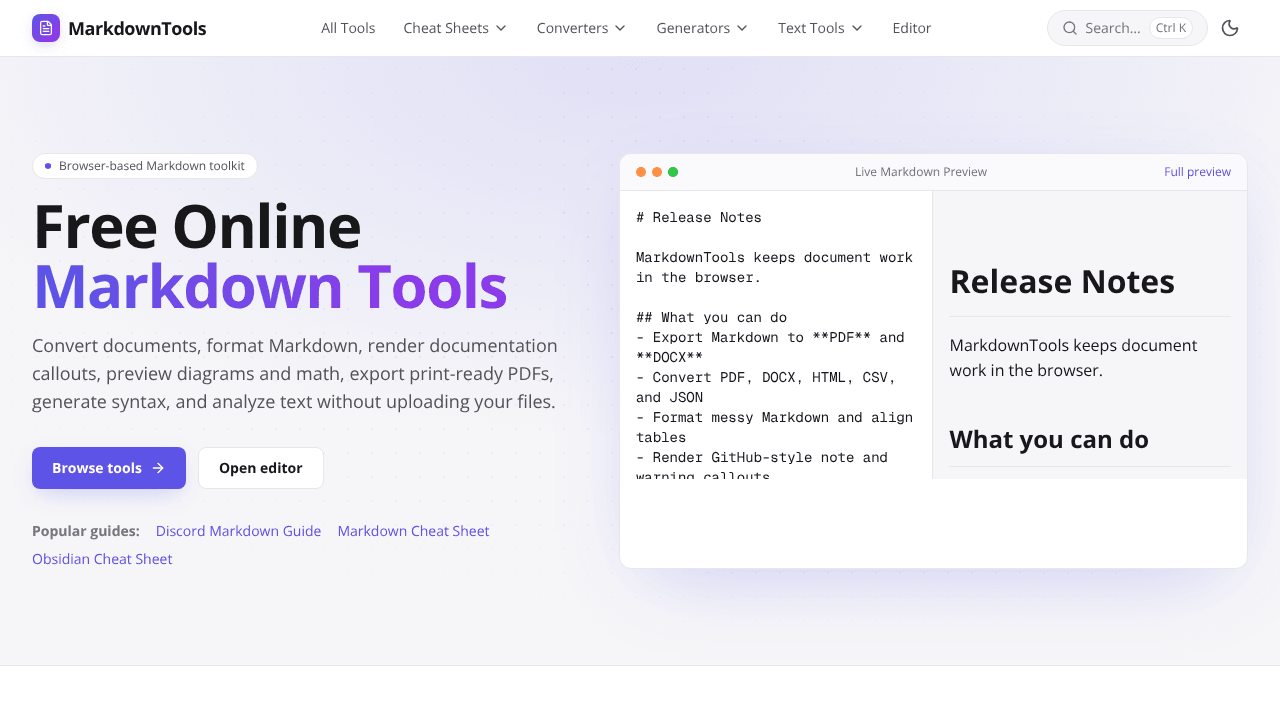 Markdown Tools