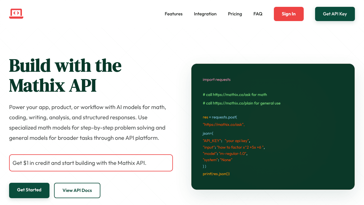 Mathix API