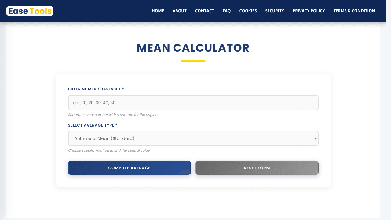 Mean Calculator