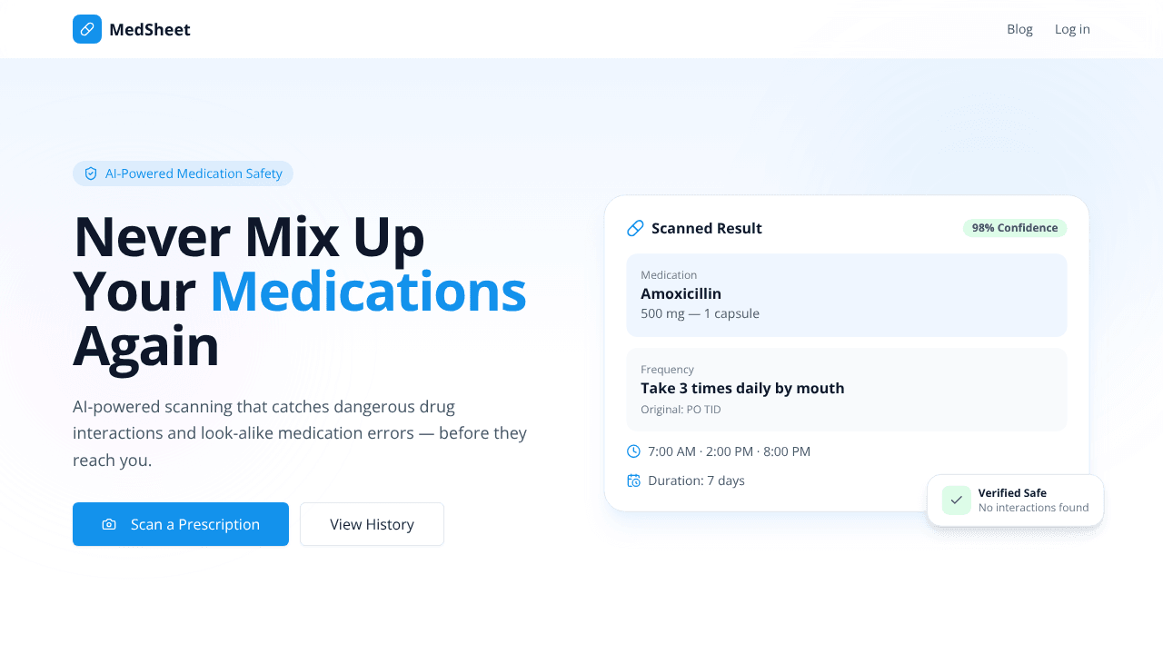 MedSheet