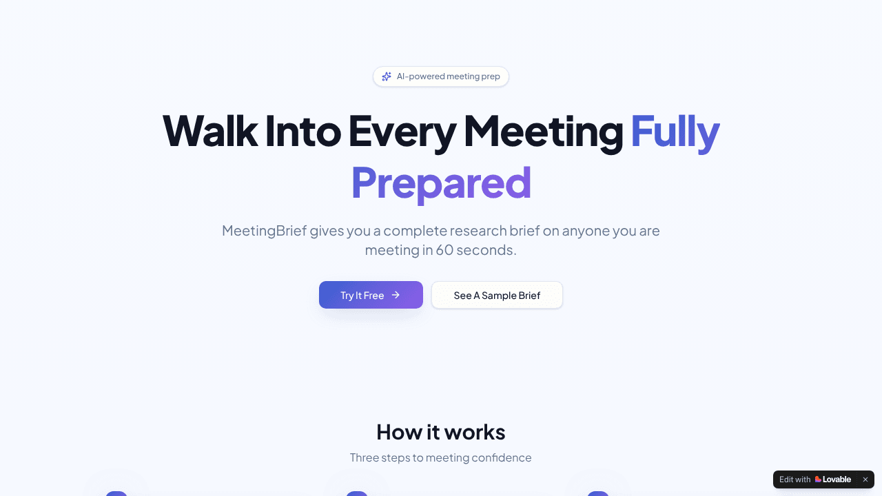 MeetingBrief