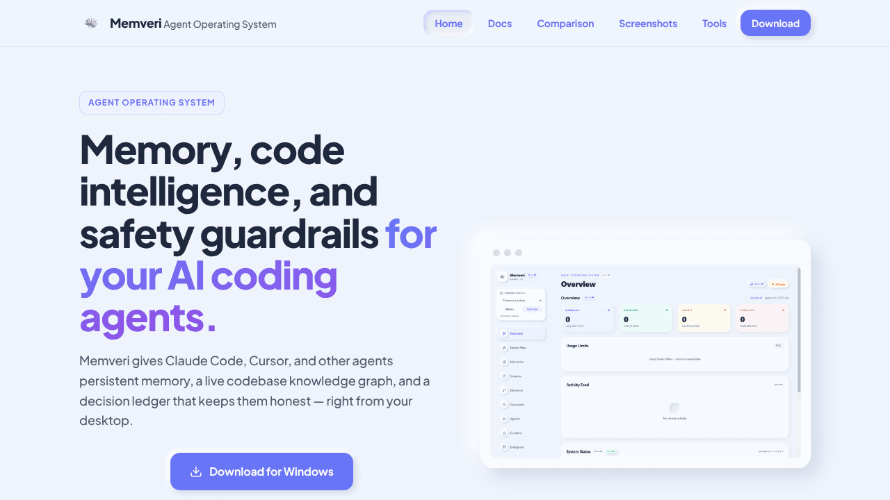 Memveri — Agent Operating System