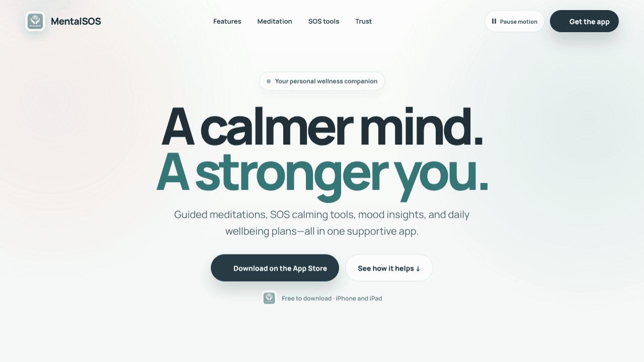 MentalSOS — Everyday support for mental