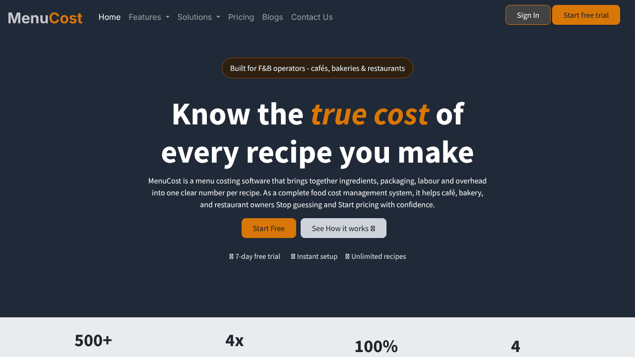 Menucost