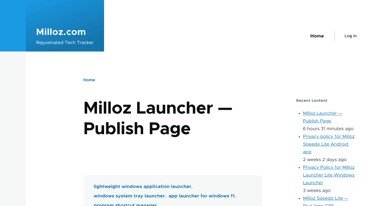 Milloz Launcher Lite