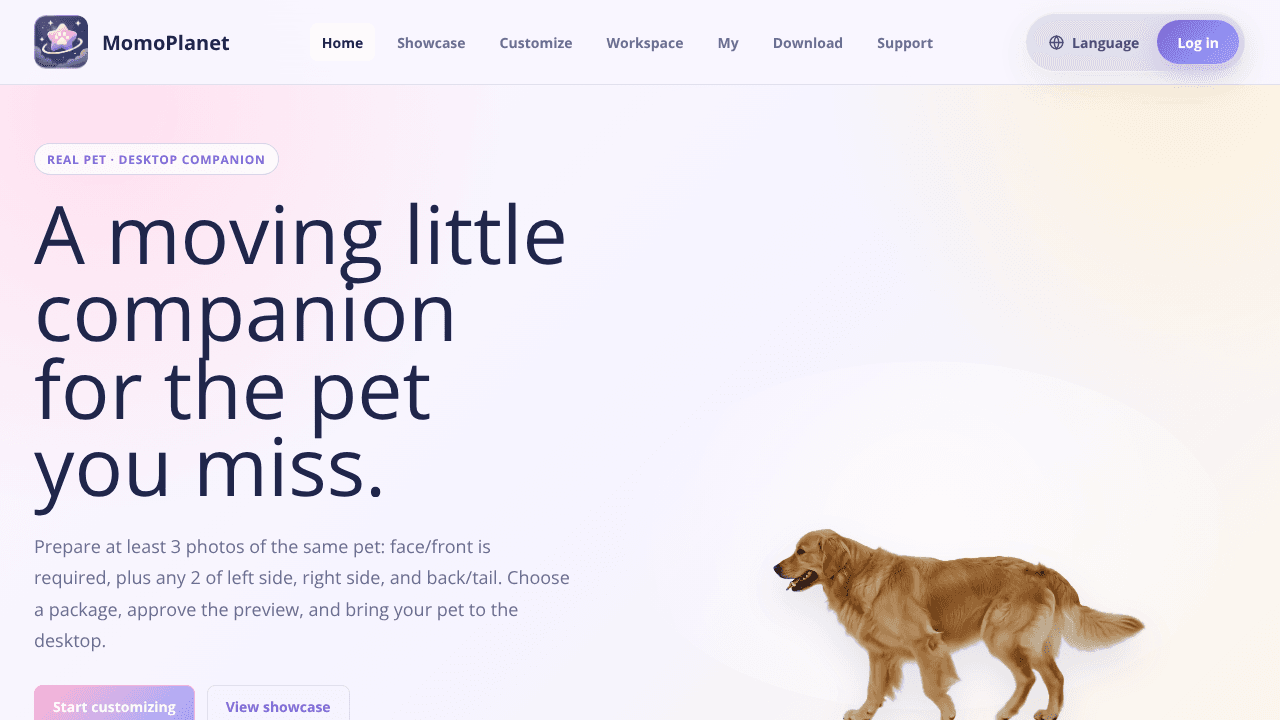 MomoPlanet website screenshot
