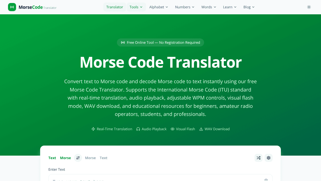 Morse Code Translator
