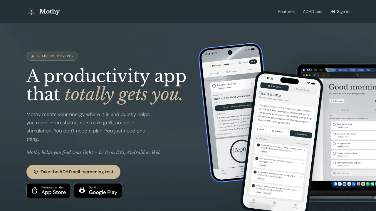 Mothy - ADHD Productivity