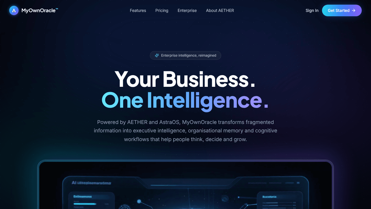 MyOwnOracle — AETHER Cognitive System
