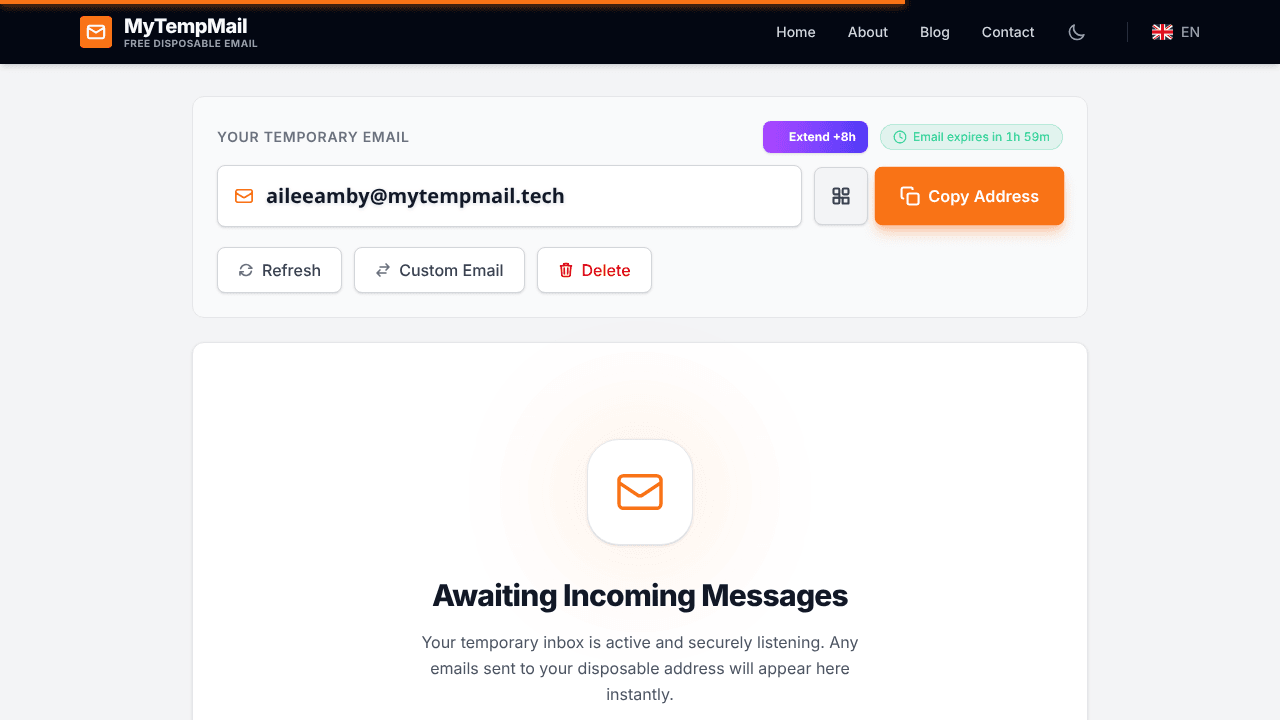 MyTempMail – Temporary Email with OTP