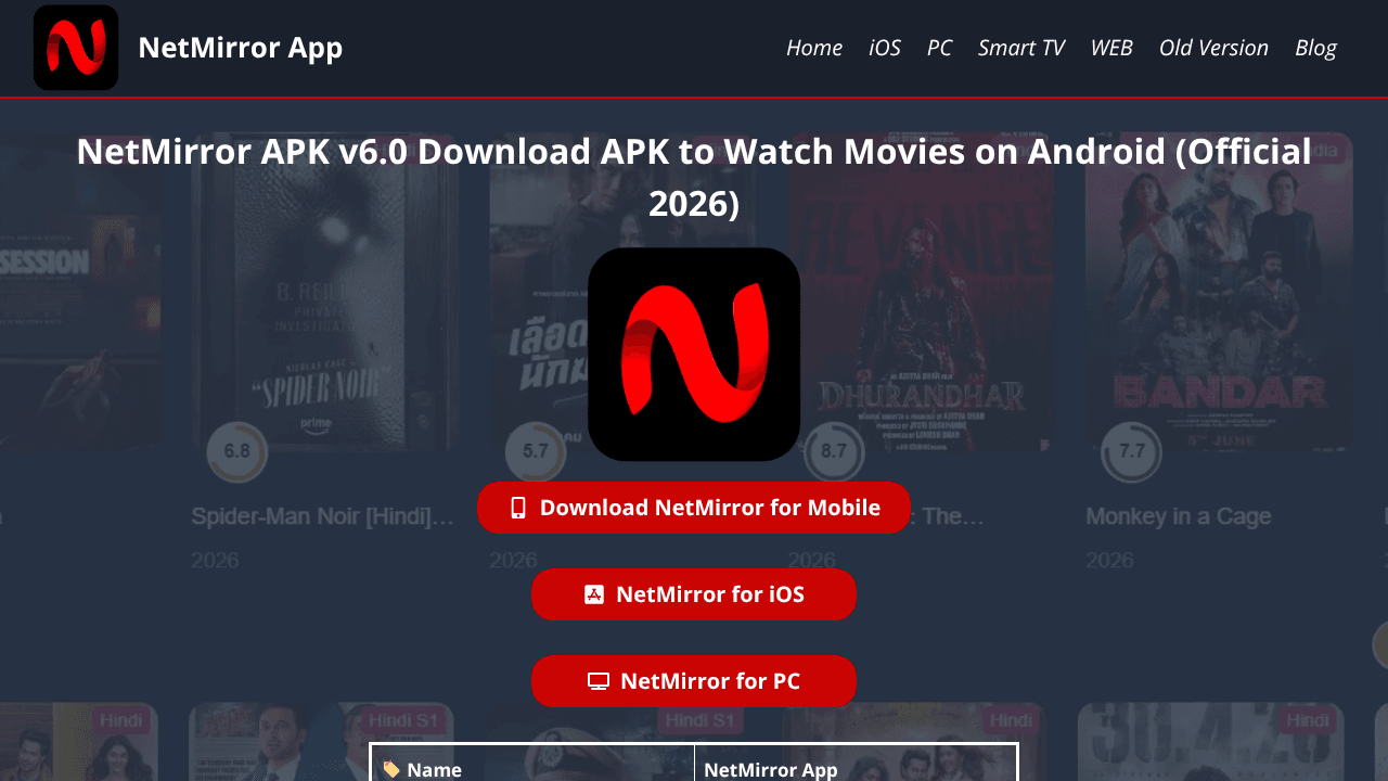NetMirror App