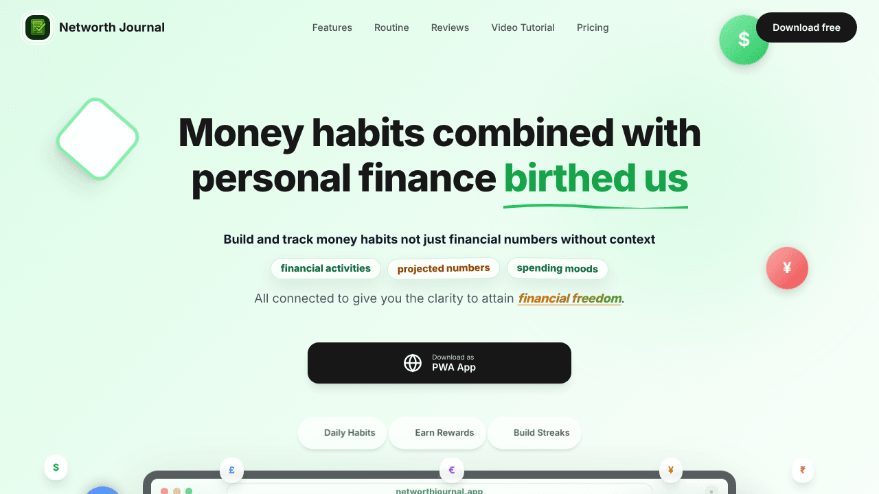 Networth Journal