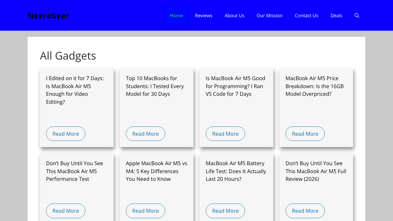 NexraGear – Gadget Intelligence Hub