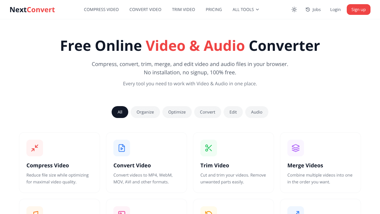 NextConvert - Online Media Converter