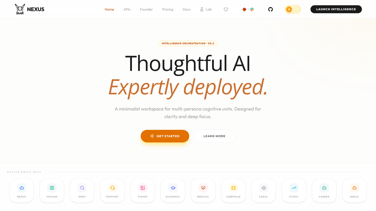 NEXUS — Multi Persona Agentic AI