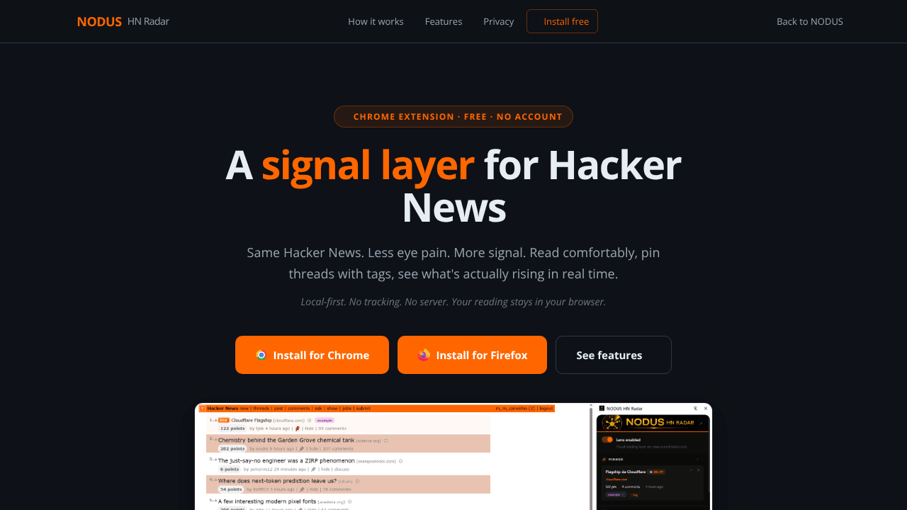NODUS HN Radar