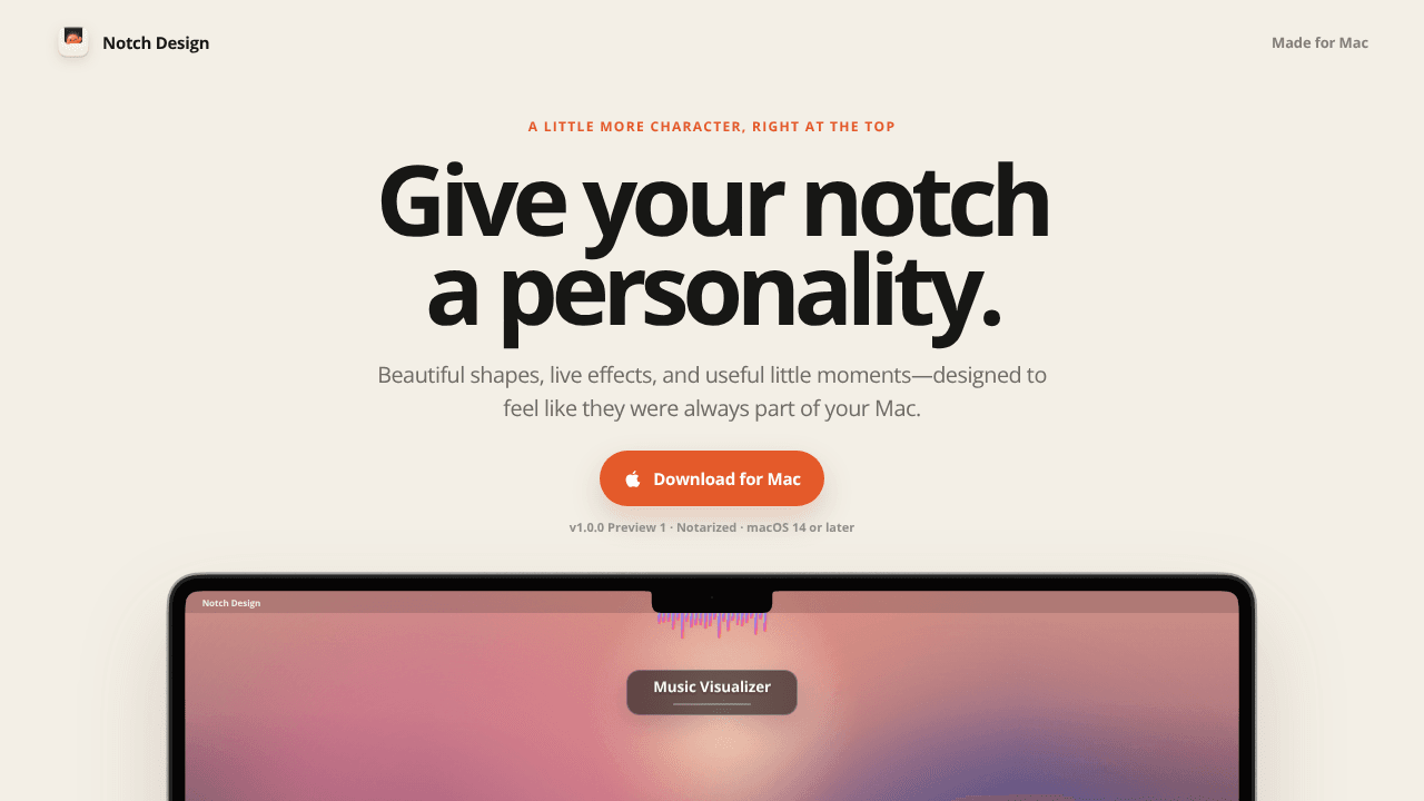 Notch Design website screenshot