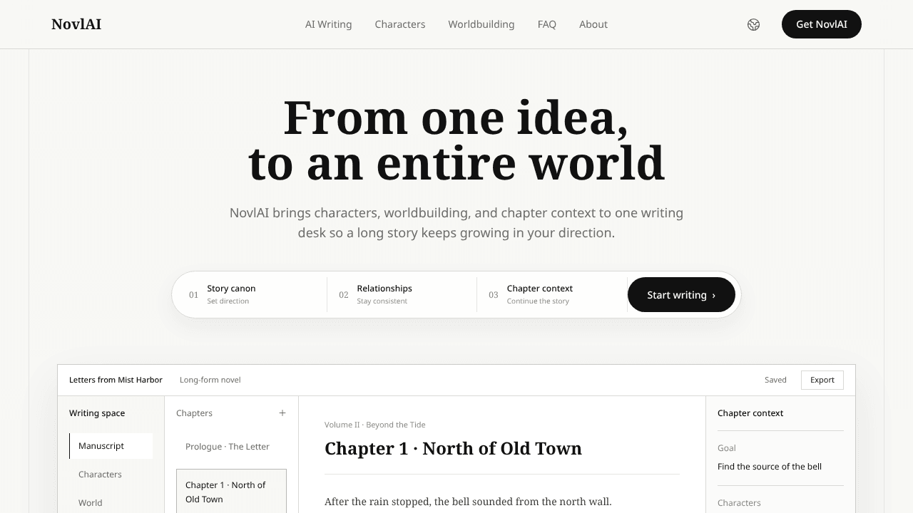 NovlAI: AI Novel Writer