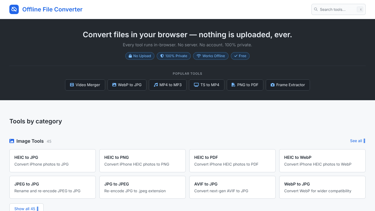 Offline File Converter