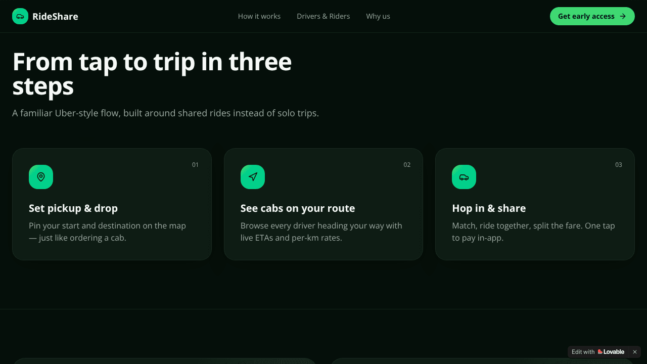 One Demand Carpool (Ride Sharing) App