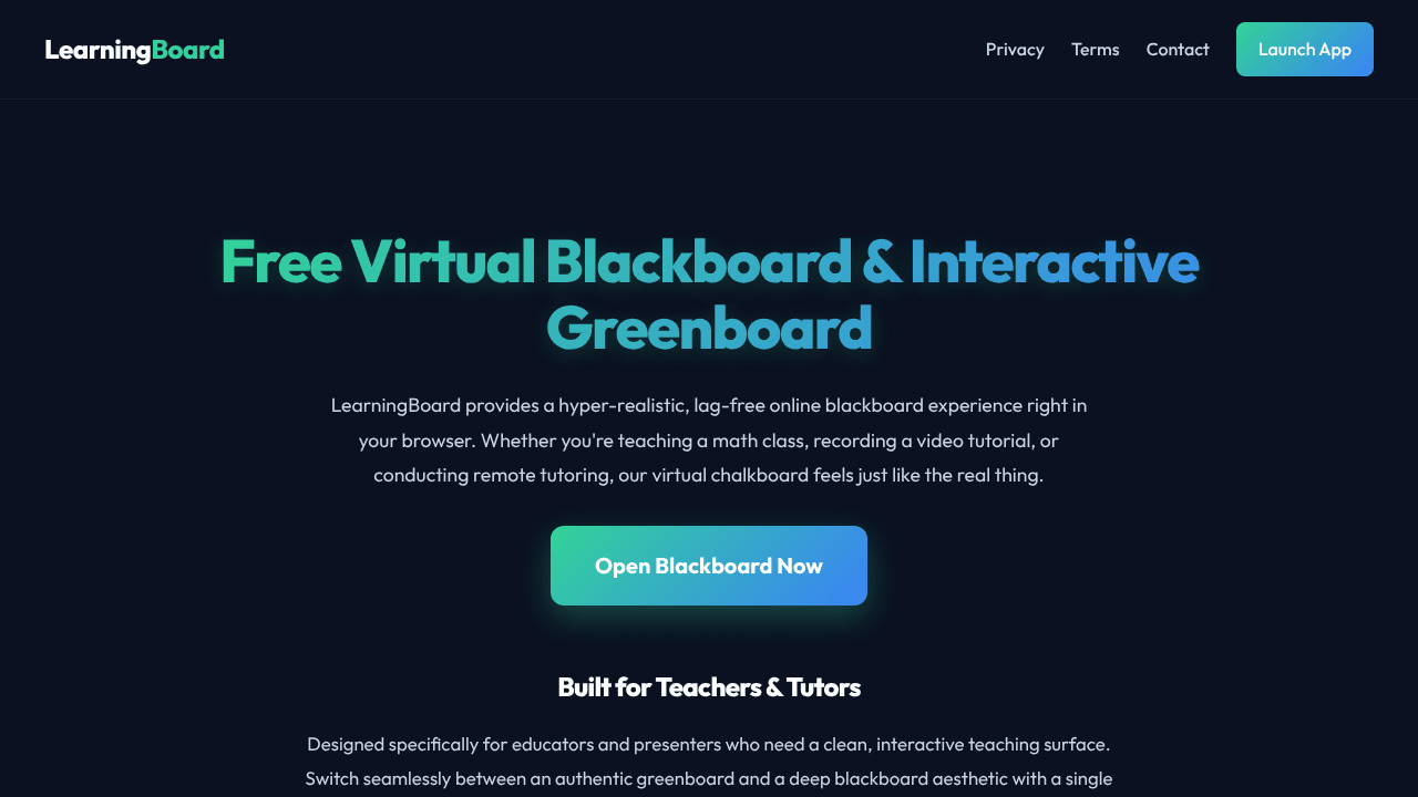 Online Learning Board