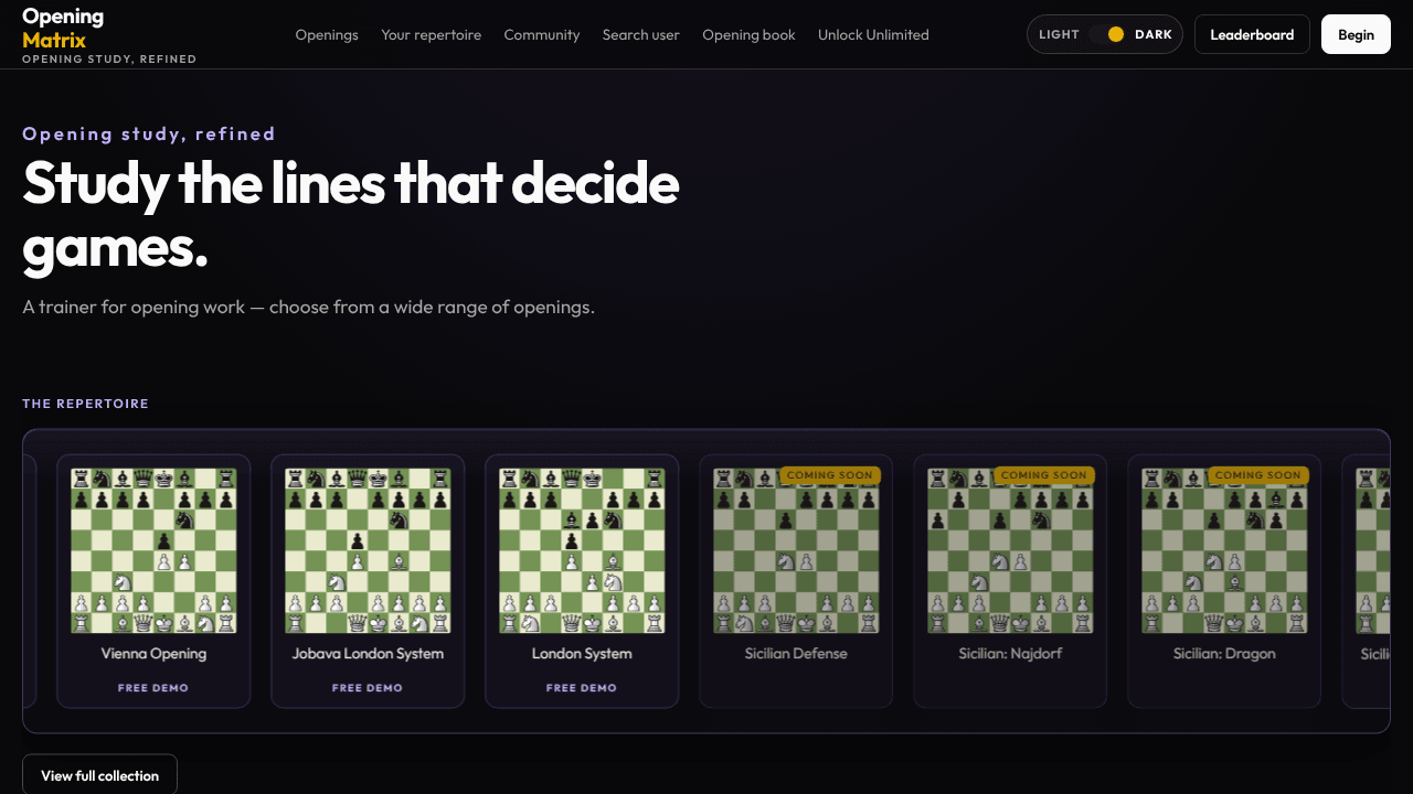 OpeningMatrix