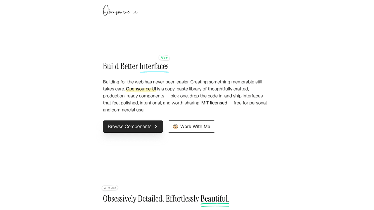 Opensource UI