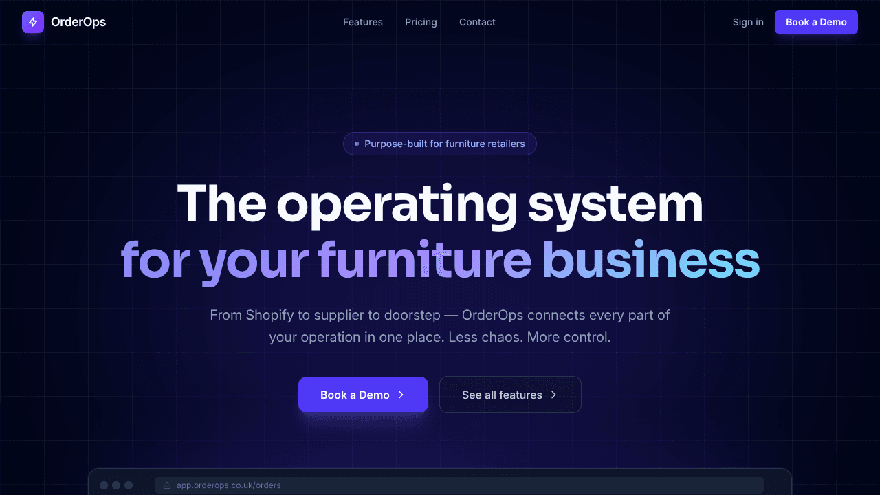 OrderOps — The Operations Platform