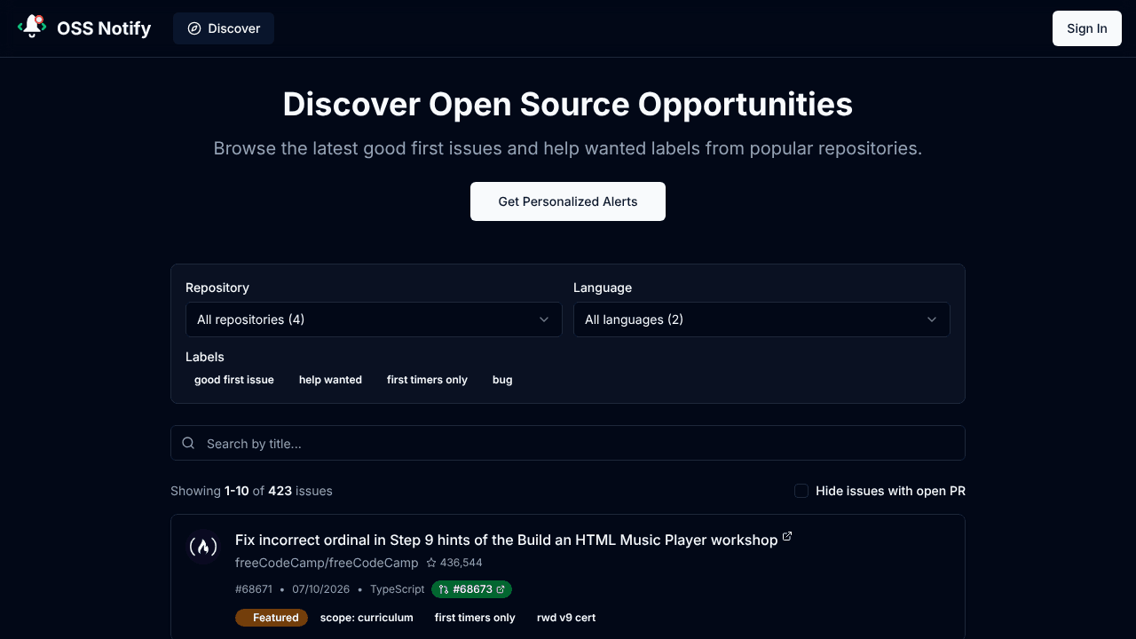 Oss Notify