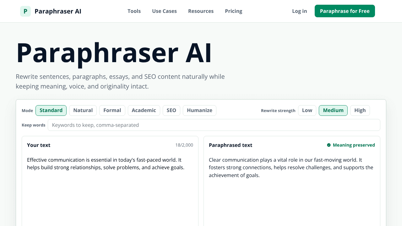 Paraphraser AI