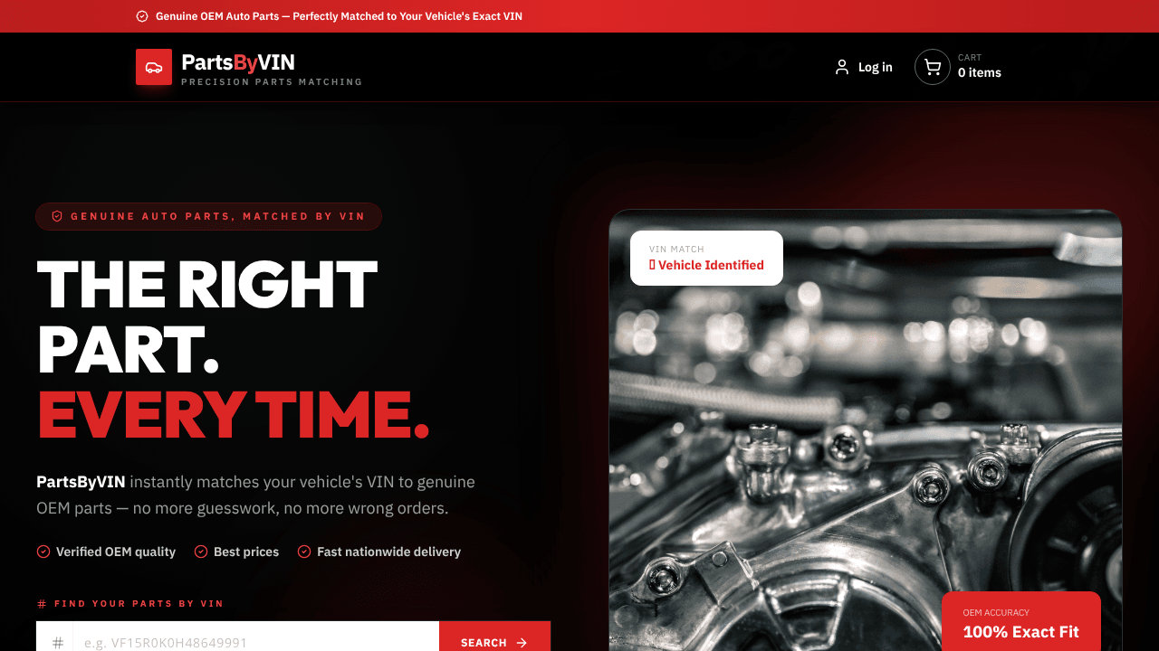 Parts By VIN