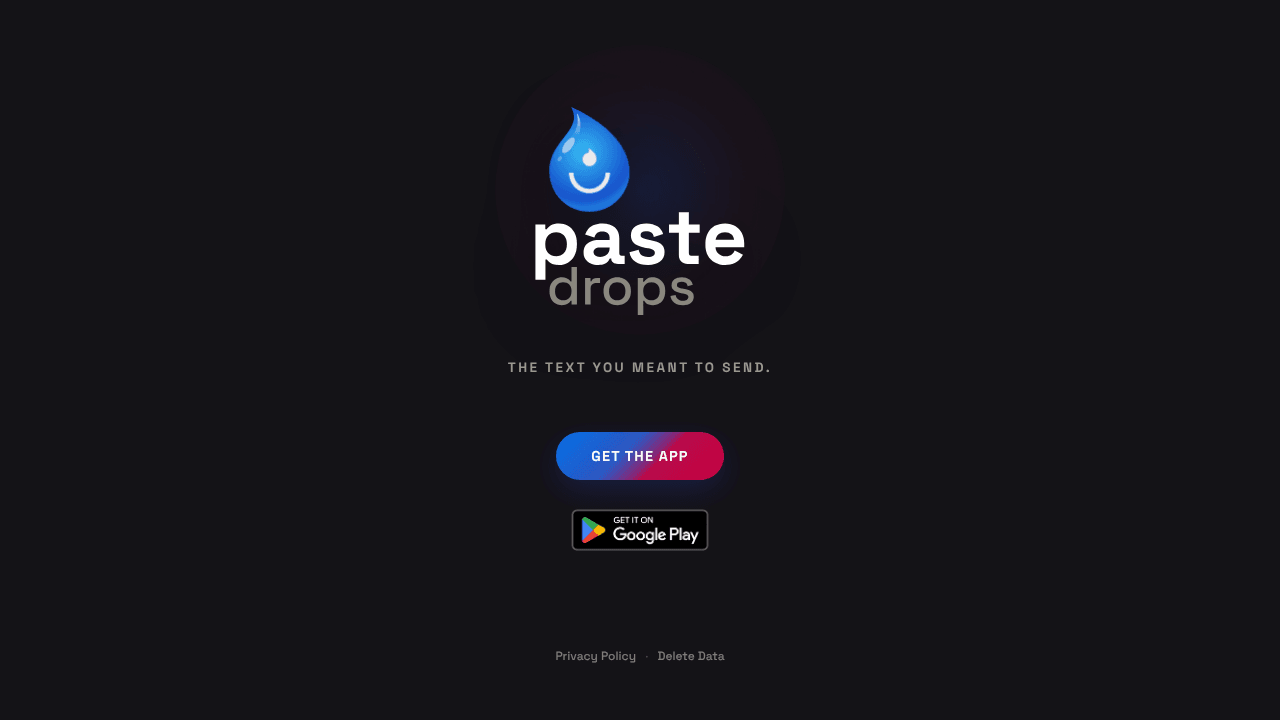 Paste Drops