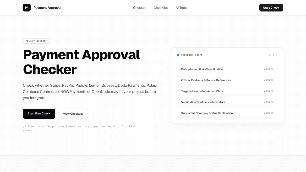 Payment Approval Checker