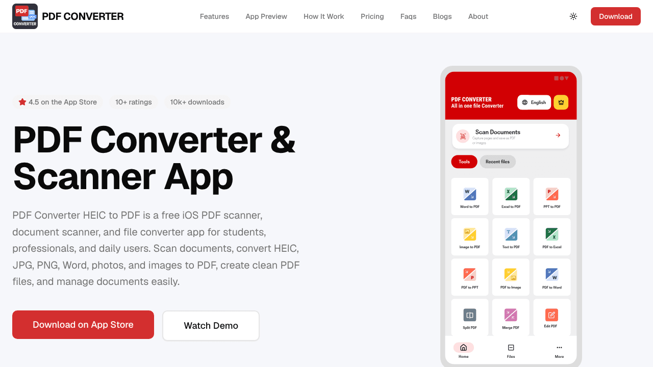 PDF Converter & Scanner App