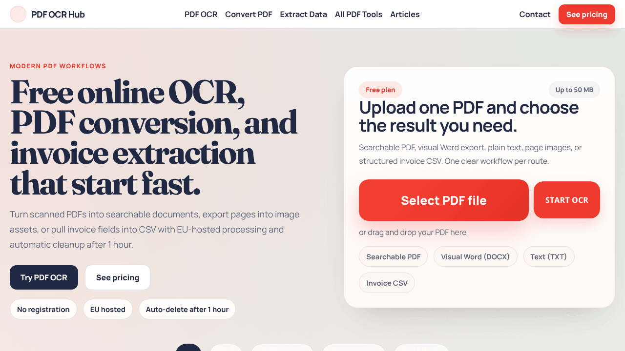 PDF OCR Hub
