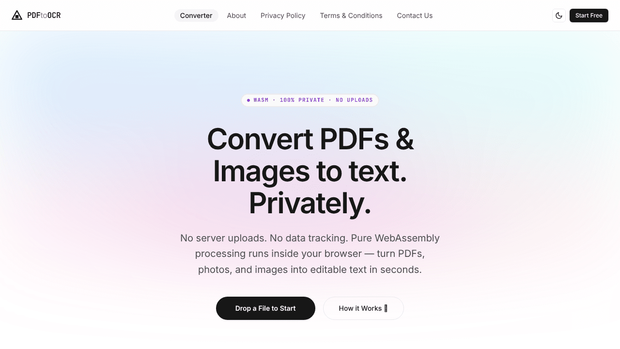 PDF to OCR