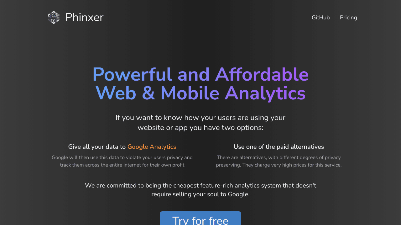 Phinxer Analytics