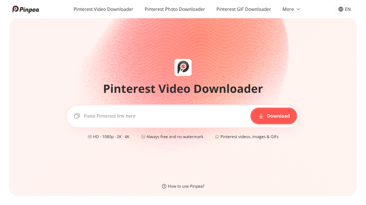 Pinpea - Free Pinterest Downloader