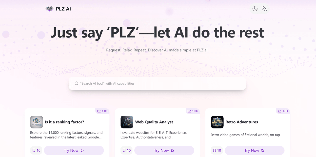 Plz.ai: The Best Comprehensive AI Tool Directory