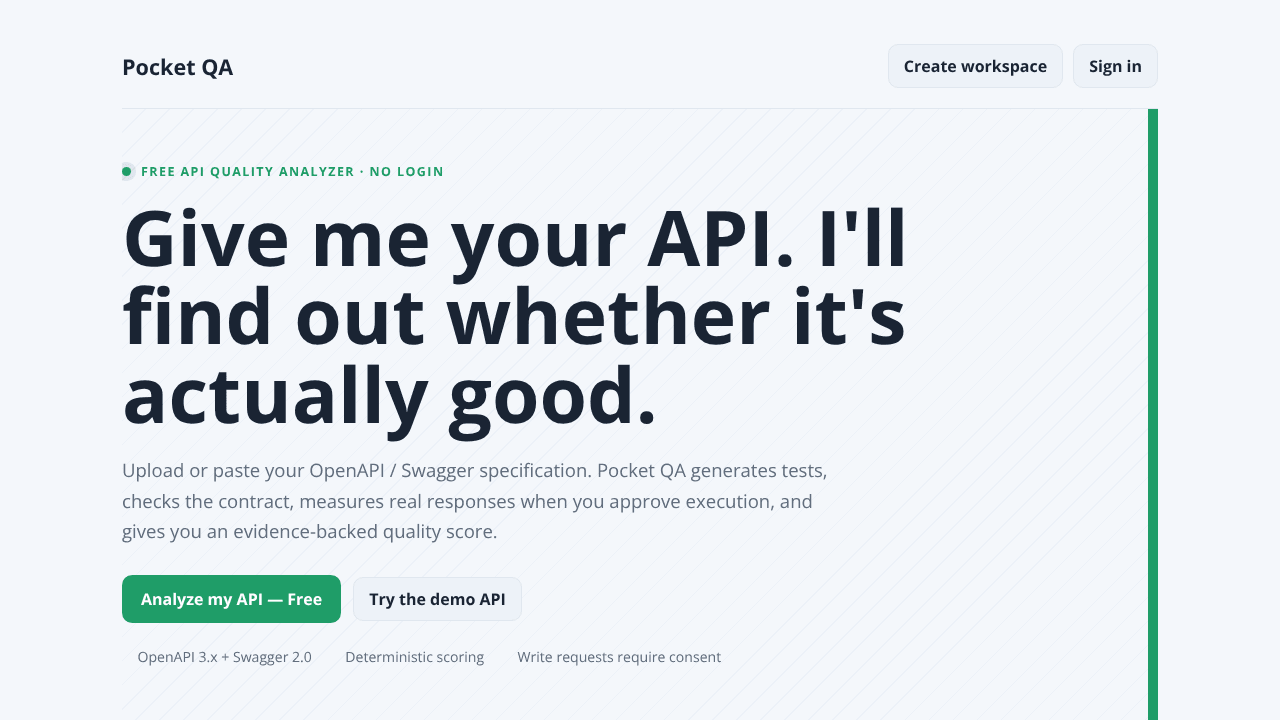 Pocket QA