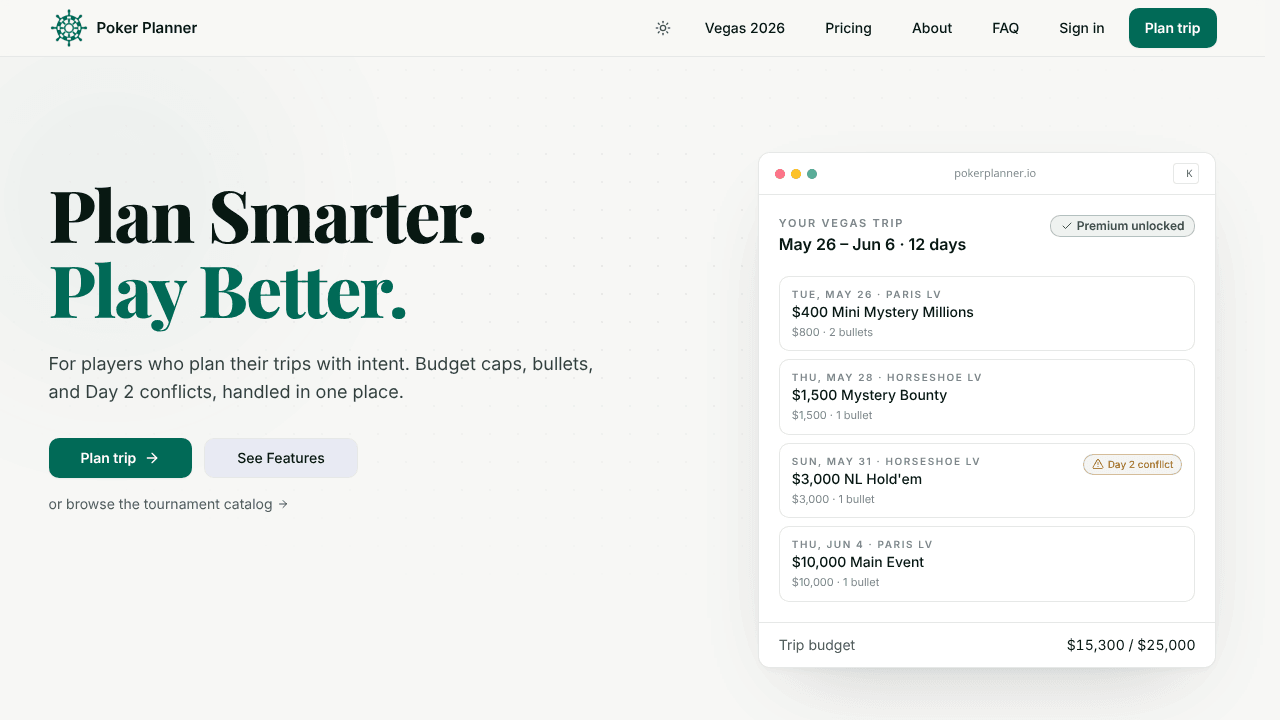 Poker Planner