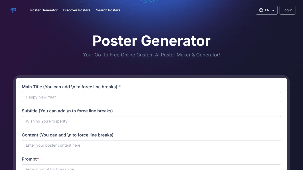 Poster Generator