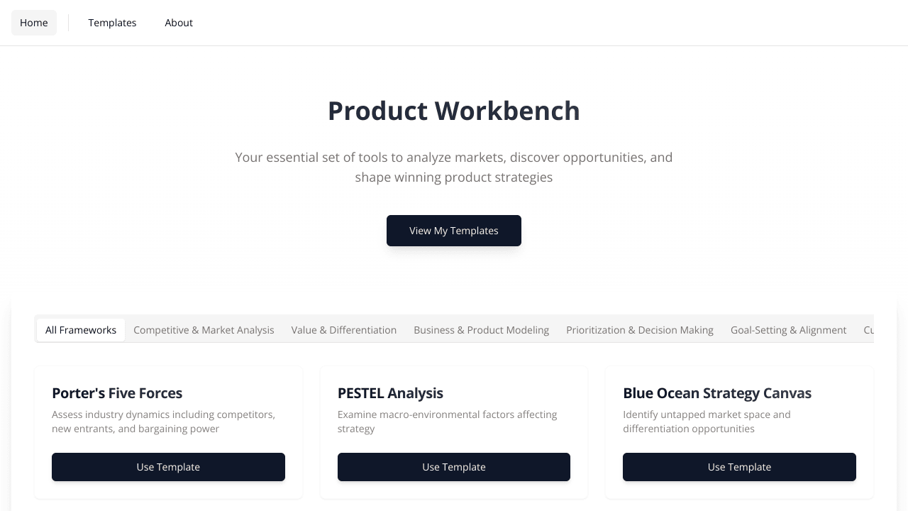 Product Workbench