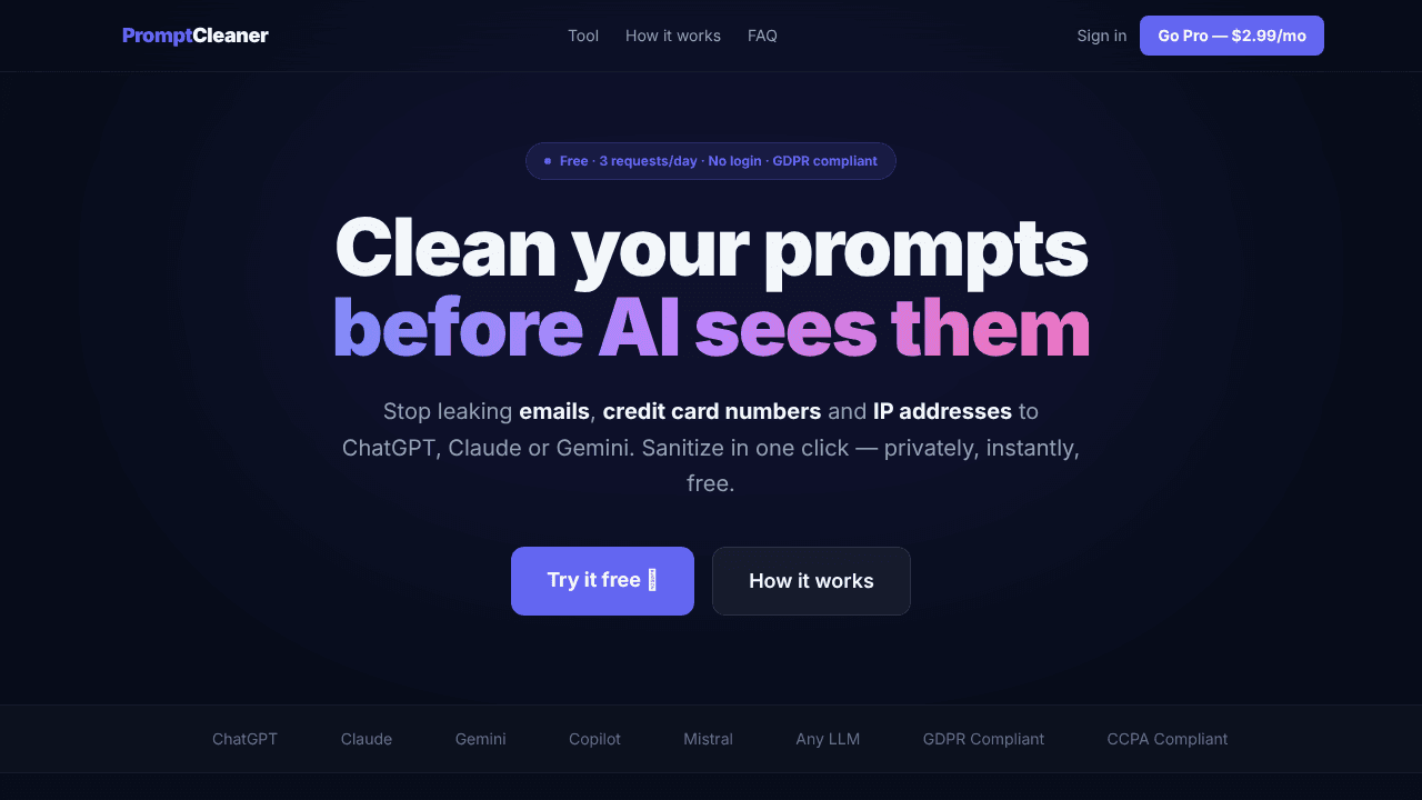 Prompt Cleaner