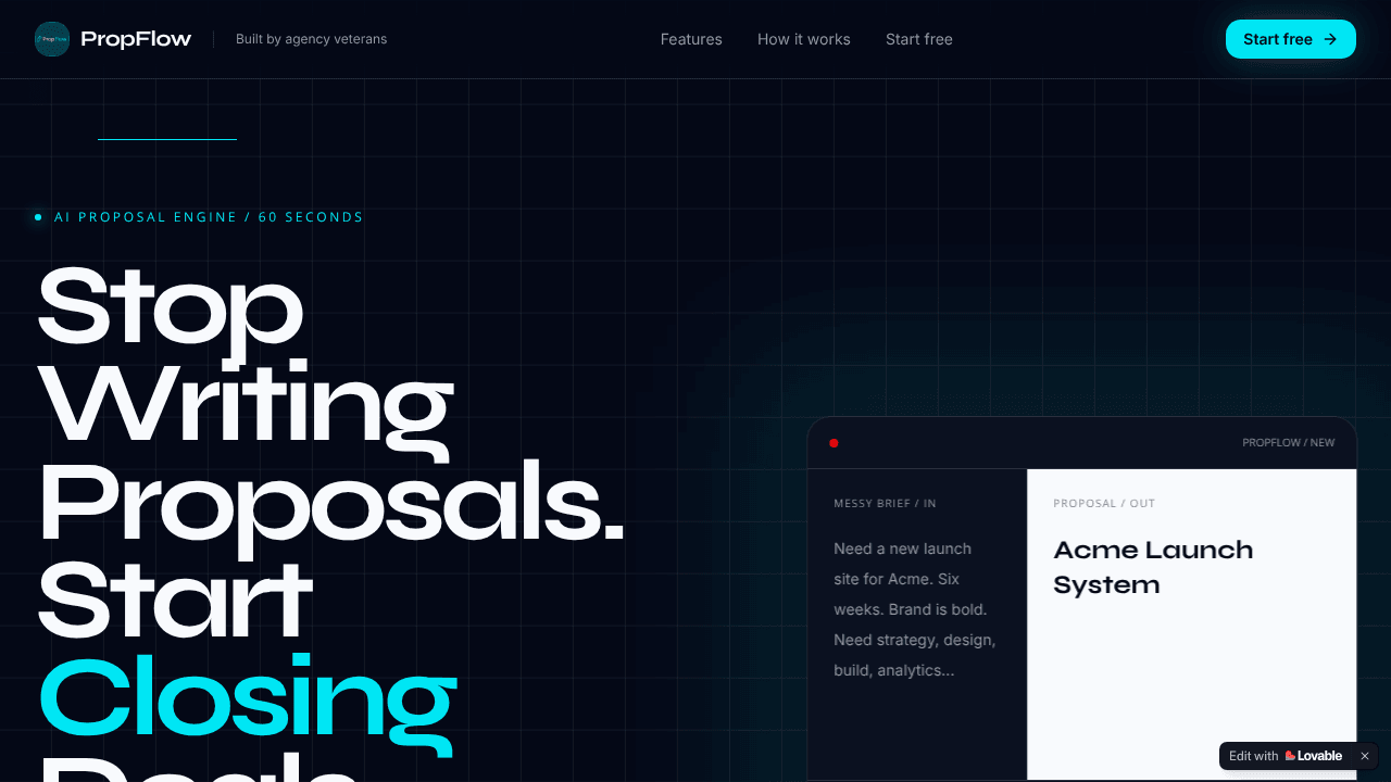 PropFlow — Close Deals, Not Documents