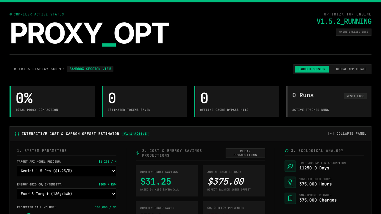 PROXY_OPT — Token Optimizer