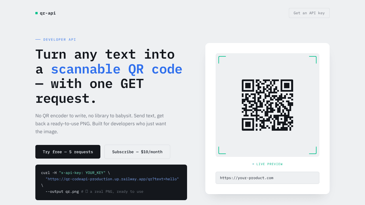 QR - API
