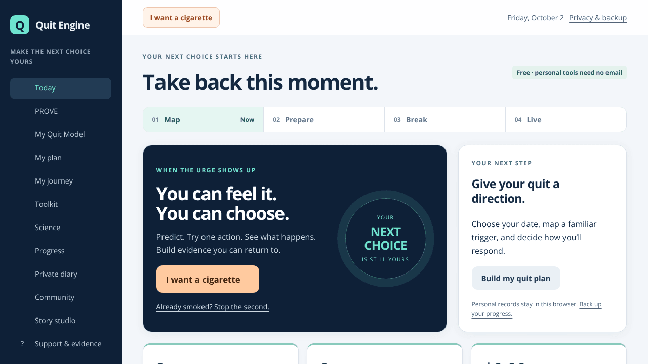 Quit Engine — Make the next choice yours