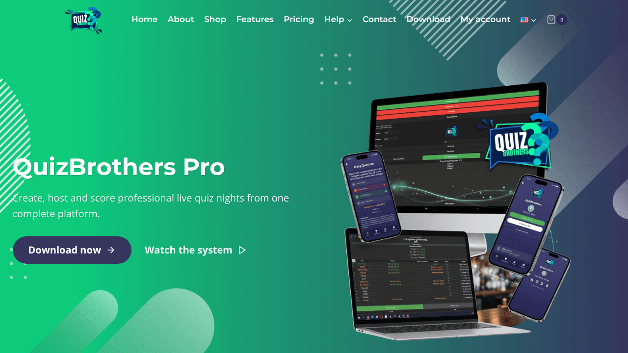 QuizBrothers website screenshot