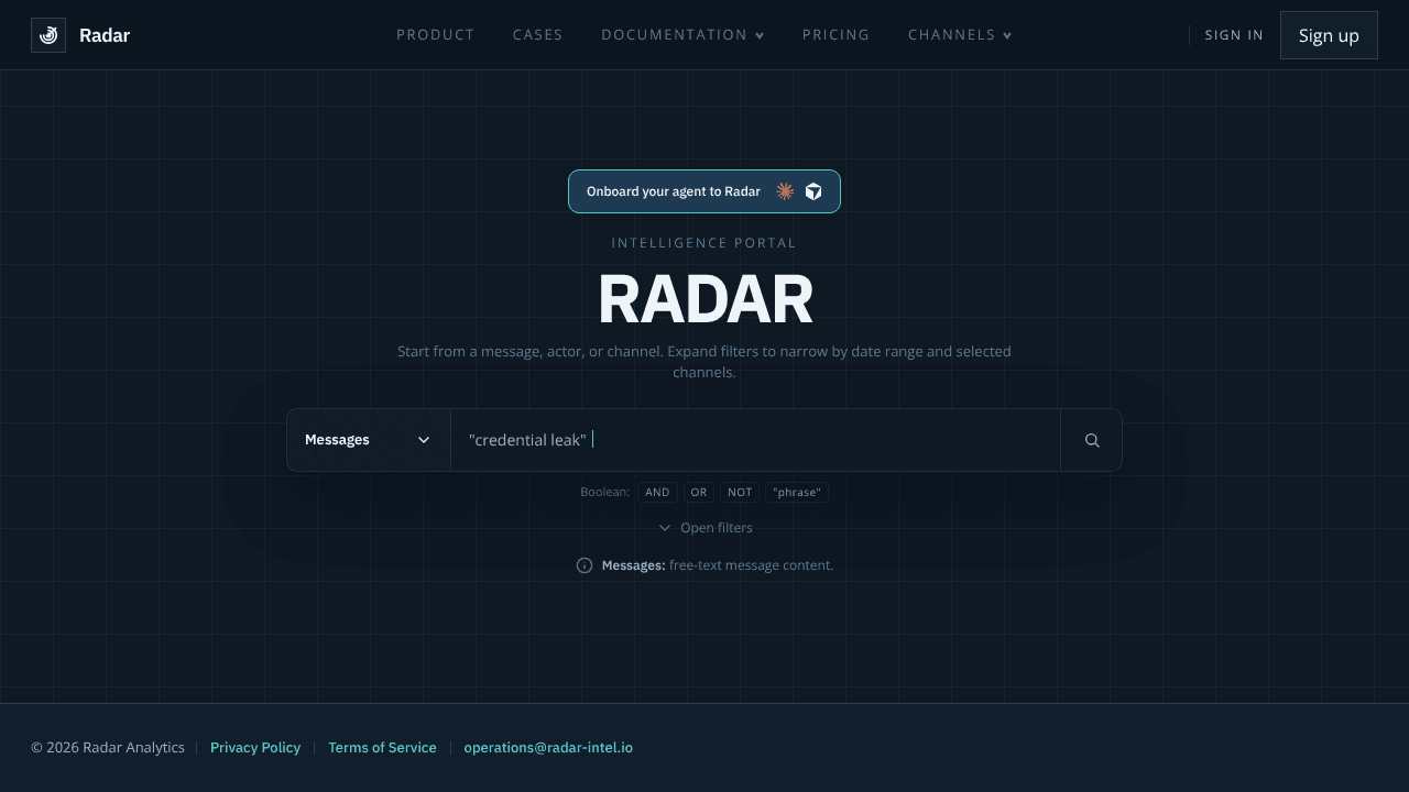 Radar Intelligence